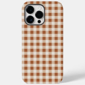 Beige Brown Buffalo Plaid Telefoonhoes voor Herfst Case-Mate iPhone Case (Achterkant)