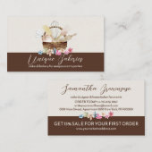 Beige Brown Elegant Modern Bakery Visitekaartje (Voorkant / Achterkant)