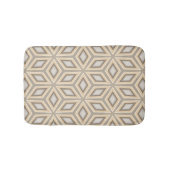  Beige Brown Geometric Retro Stars Patroon Badmat (Voorkant)