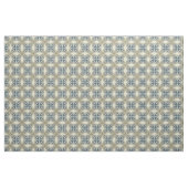 Beige Brown Grey Blue Batik Floral Star Pattern Stof (Yard (91,4 cm))
