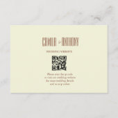 Beige Brown Informatiekaartje (Voorkant)