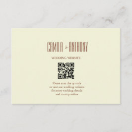 Beige Brown Informatiekaartje