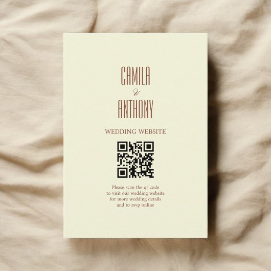 Beige Brown Informatiekaartje