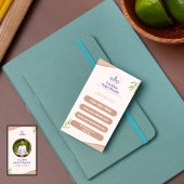 Beige Brown Minimalistische Yoga Trainer Visitekaa Visitekaartje