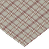 Beige Brown Plaid Classic Pattern Table Runner Korte Tafelloper (Hoek)