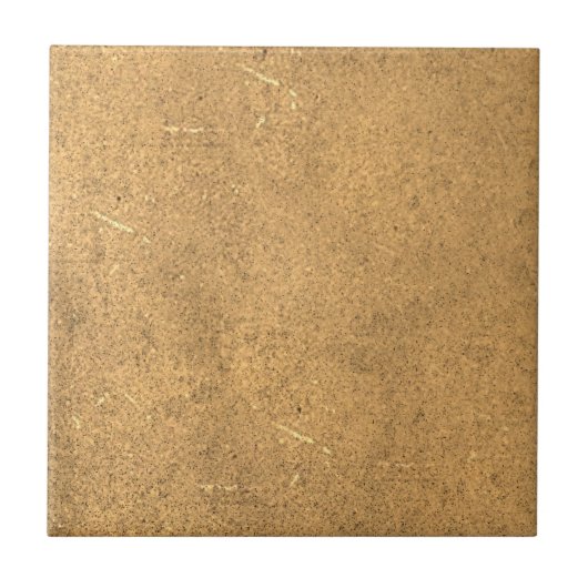 Beige Brown Textured Pattern Tegeltje (Voorkant)