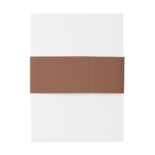 Beige Brown Uitnodigingen Wikkel (Achterkant Voorbeeld)