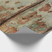 Beige & brown wooden board cadeaupapier (Hoek)