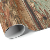 Beige & brown wooden board cadeaupapier (Rol Hoek)