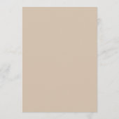 Beige Bruiloft Plaats Kaart DIY (Achterkant)