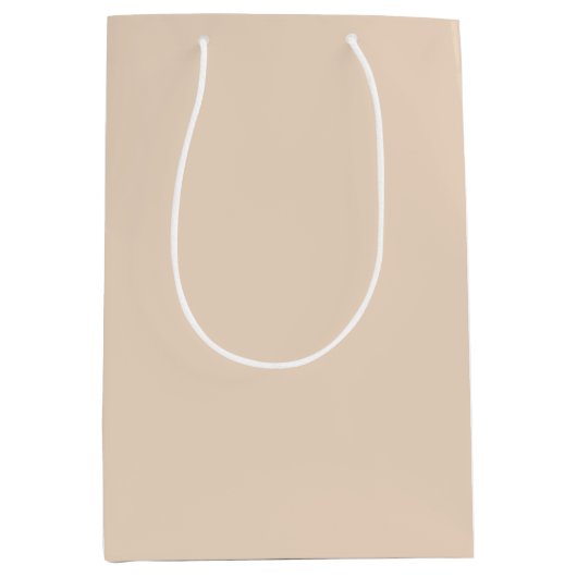 Beige Bruiloften Kerstpastel aangepaste kleur 2024 Medium Cadeauzakje (Voorkant)