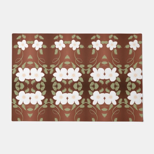 Beige bruin en giststeen deurmat (Voorkant)