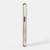 beige bruin marmer iPhone 15 case (Rechterkant)
