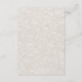 Beige Bruin Mini Elegante Trouwdetails Informatiekaartje (Achterkant)