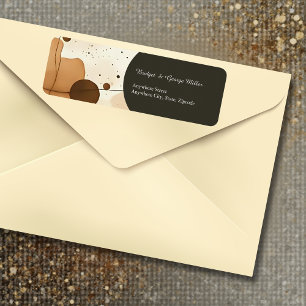 beige bruin Rustic Warm abstract Retour Adres Etiket