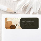 beige bruin Rustic Warm abstract Retour Adres Etiket (Insitu)