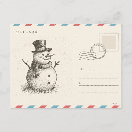 Beige Bruin Vintage Kerstfoto Feestdagenkaart (Achterkant)