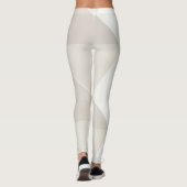 Beige bruin-witte pasta kleuren Modern elegant Leggings (Achterkant)