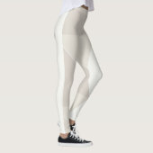 Beige bruin-witte pasta kleuren Modern elegant Leggings (Rechts)