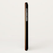 Beige Bruin & Zwart Verticale Strepen Monogram Case-Mate iPhone Case (Achterkant/links)