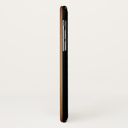 Beige Bruin & Zwart Verticale Strepen Monogram Case-Mate iPhone Case (Achterkant/links)