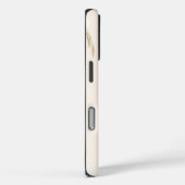 Beige Bruine Esthetische Bloemige Linktree Achterg Case-Mate iPhone Case (Achterkant / Rechts)