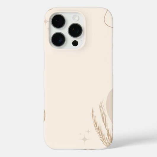 Beige Bruine Esthetische Bloemige Linktree Achterg Case-Mate iPhone Case (Achterkant)