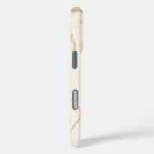 Beige Bruine Esthetische Bloemige Linktree Achterg Case-Mate iPhone Case (Achterkant / Rechts)
