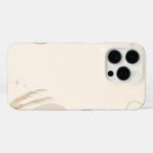Beige Bruine Esthetische Bloemige Linktree Achterg Case-Mate iPhone Case (Achterkant (horizontaal))