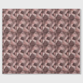 Beige, bruine getextureerde veelhoekige cadeaupapier (Vlak)