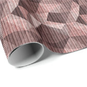 Beige, bruine getextureerde veelhoekige cadeaupapier (Rol Hoek)