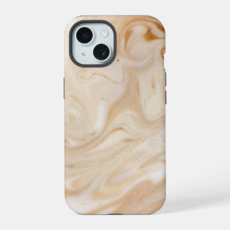 Beige Bruine Marmer iPhone 15 Case