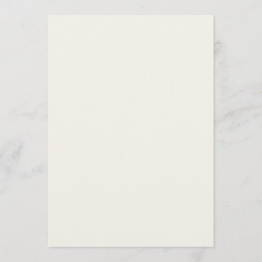 Beige bruine rand eenvoudige bruiloft receptie menu (Achterkant)