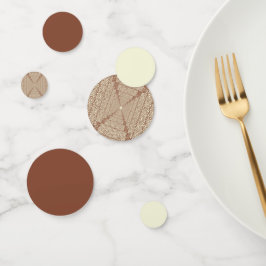 Beige Bruine Rustieke Islamitische Geometrische En Confetti