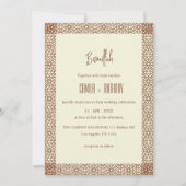 Beige Bruine Rustieke Islamitische Geometrische En Kaart (Voorkant)