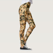 Beige Bruine & Zwarte Leggings (Rechts)