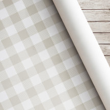 Beige Buffalo Check Kerstmis