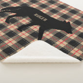 Beige Buffalo Pset Wild Coyote Dog aanpassen Sherpa Deken (3/4)