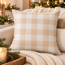 Beige buffel gingham