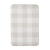 Beige Buffelcontrole | Moderne boerderij Badmat (Voorkant Verticaal)