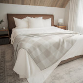 Beige Buffelcontrole | Moderne boerderij Decor Fleece Deken