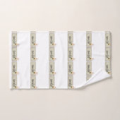 Beige Bumblebee Smile Bathroom Towel sets Bad Handdoek (Handdoek)