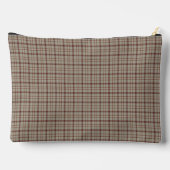 Beige Burgundy Plaid Classic Pattern Rustic Etui (Achterkant)