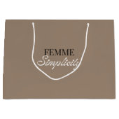 Beige cadeautas (Voorkant)