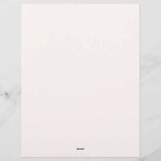 Beige Calico gepersonaliseerd Briefhoofd (Achterkant)