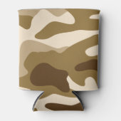 Beige camouflage patroon blikjeskoeler (Voorkant)