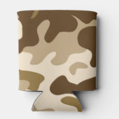 Beige camouflage patroon blikjeskoeler (Achterkant)