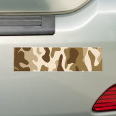 Beige camouflage patroon bumpersticker (Op auto)