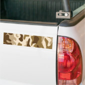 Beige camouflage patroon bumpersticker (Op Truck)