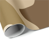 Beige camouflage patroon cadeaupapier (Rol Hoek)